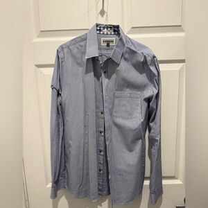 Express Blue Dress Shirt Classic Style